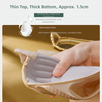 Push-Up liemenėlė su priekinio užsegimo, 3/4 kaušeliai, putų kaušeliai, nailoninis audinys, reguliuojamos petnešėlės