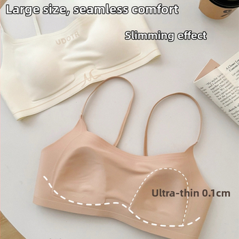 Bespravljeni 3.0 bandeau grudnjak za velike grudi, vizualno smanjenje, skupljanje i podizanje, anti-sagging, tanak ton kože