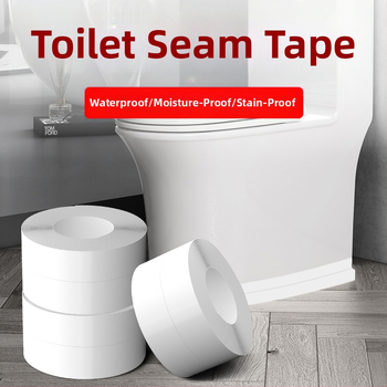 Лента за уплътнение на ръбове за баня и кухня — самозалепваща, PVC, водоустойчива, против мухъл