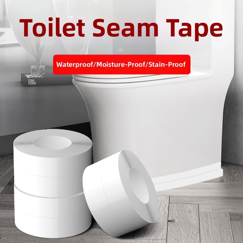 Лента за уплътнение на ръбове за баня и кухня — самозалепваща, PVC, водоустойчива, против мухъл