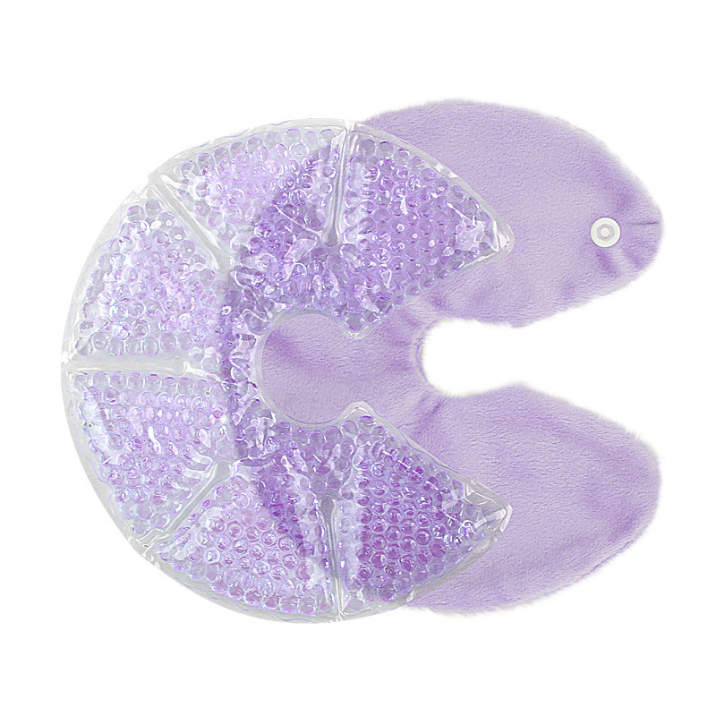Jastučica za dojku s gelnim zrncima za hladni/topli kompres – nakon poroda – Foot Awakening 092, PVC, mekani pliš, gel kuglice