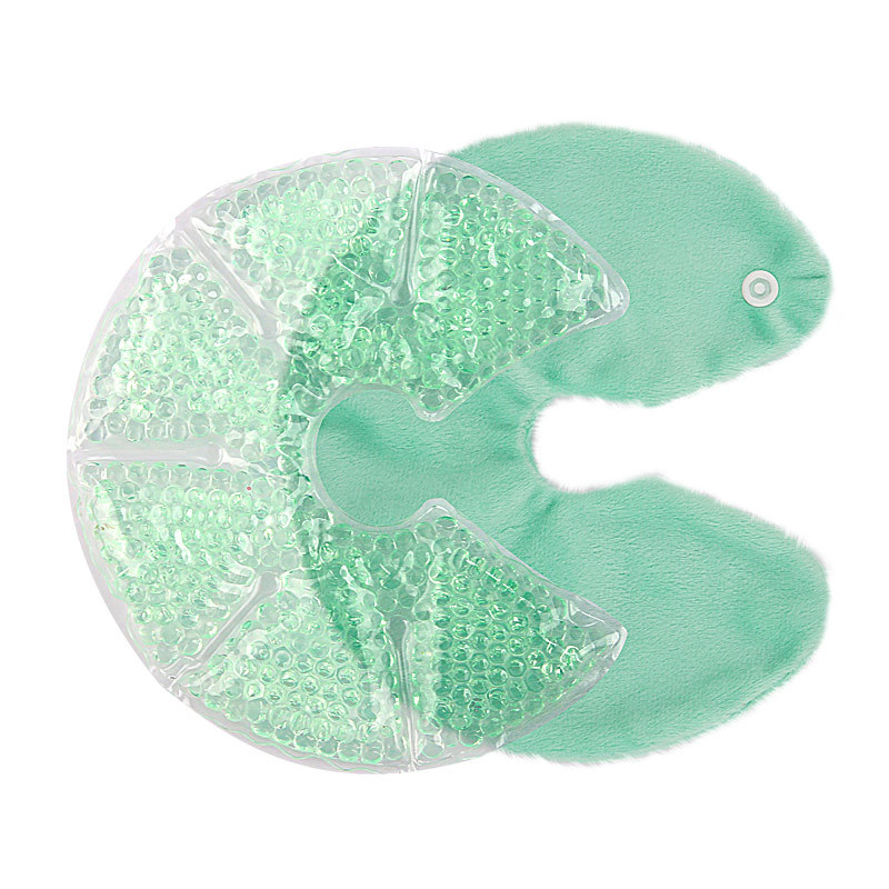Jastučica za dojku s gelnim zrncima za hladni/topli kompres – nakon poroda – Foot Awakening 092, PVC, mekani pliš, gel kuglice
