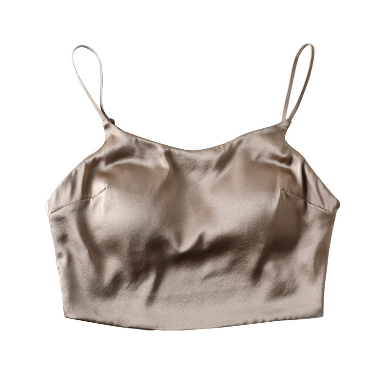 Bralet od Mulberry Silk s punim košem, tan oblik šalice i spužvasta podrška, prozračan, dvostruke stražnje kopče