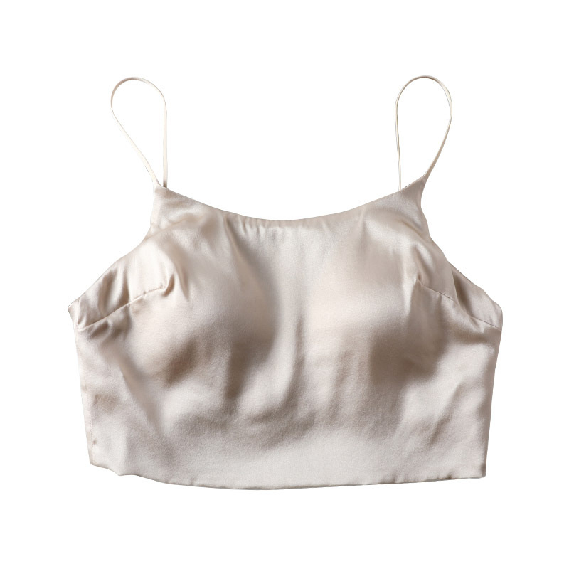 Bralet od Mulberry Silk s punim košem, tan oblik šalice i spužvasta podrška, prozračan, dvostruke stražnje kopče
