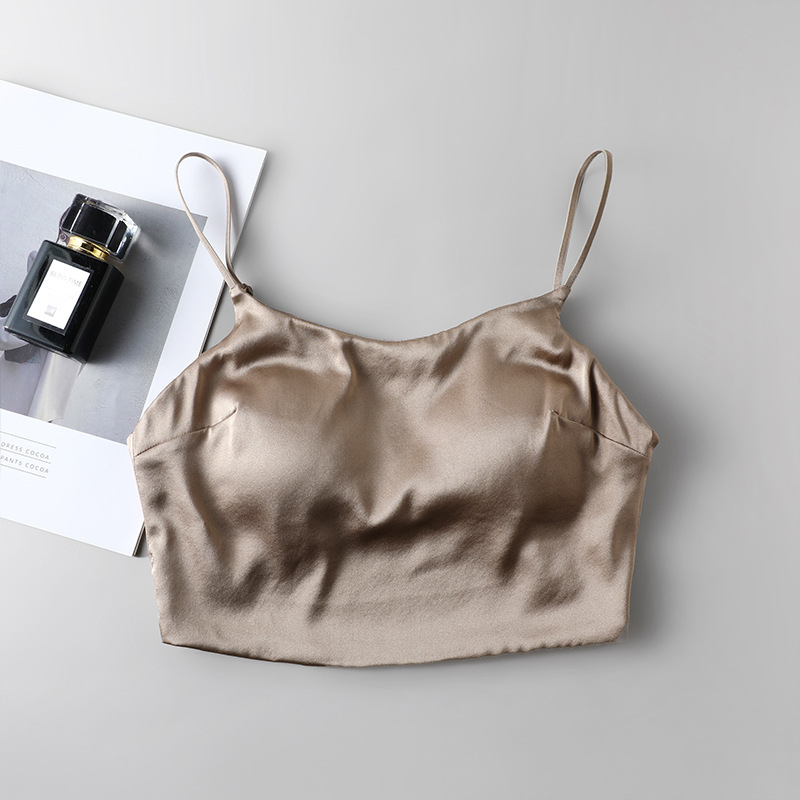 Bralet od Mulberry Silk s punim košem, tan oblik šalice i spužvasta podrška, prozračan, dvostruke stražnje kopče