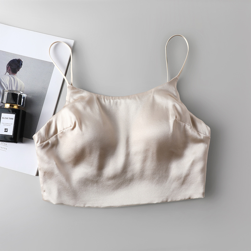 Bralet od Mulberry Silk s punim košem, tan oblik šalice i spužvasta podrška, prozračan, dvostruke stražnje kopče