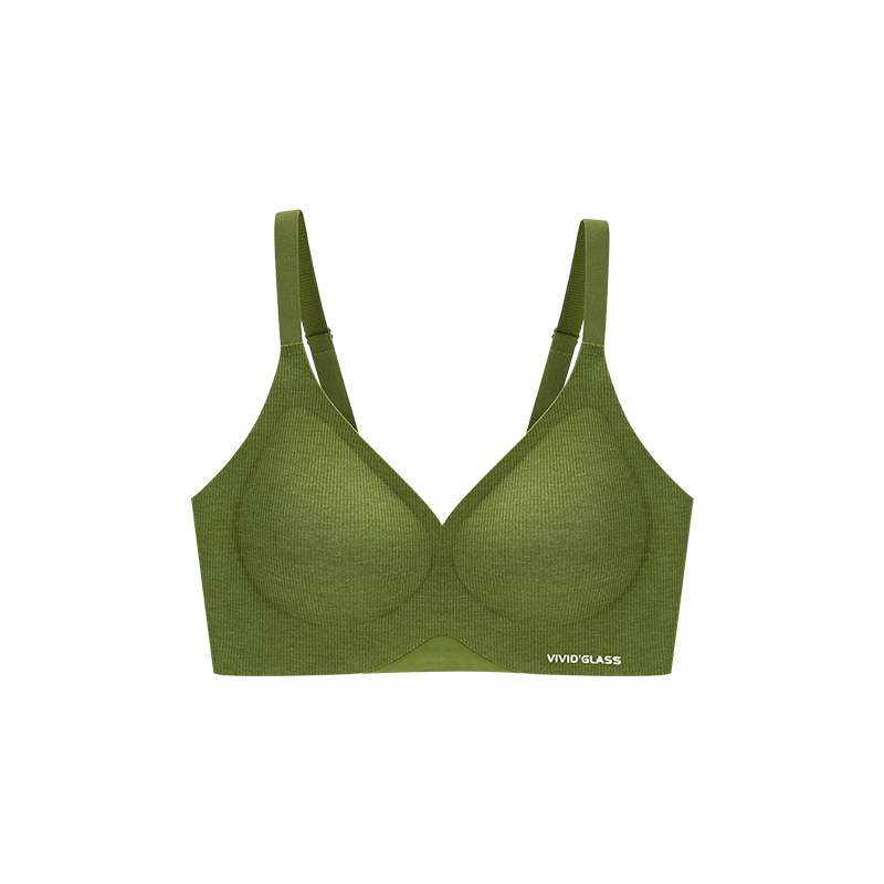 Sutien fără fir push-up pentru femei, cupe 3/4, din viscoză, căptușeală 70–80% elastan, închidere în spate cu trei rânduri de cârlige, bretele fixe, duble