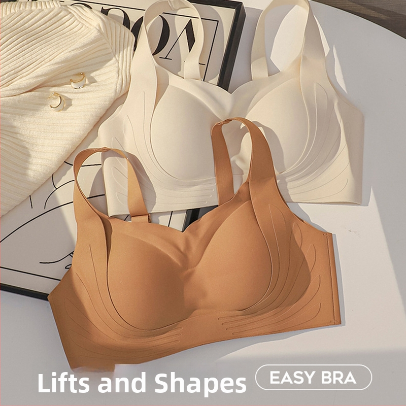 Sporta krūšturis bez stieples, bezšuvju, bezvadu; 3/4 krūšu forma; fiksētas dubultas plecu siksnas; krūšu forma: plāns augšējais, biezāks apakšējais; neilons