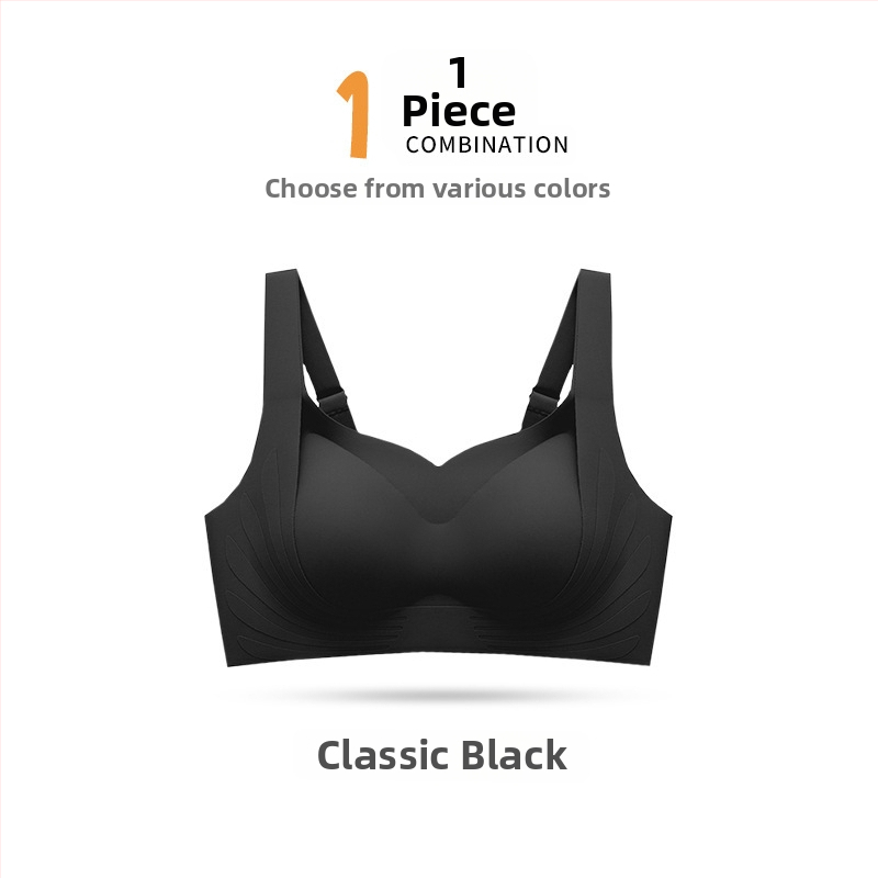 Sporta krūšturis bez stieples, bezšuvju, bezvadu; 3/4 krūšu forma; fiksētas dubultas plecu siksnas; krūšu forma: plāns augšējais, biezāks apakšējais; neilons