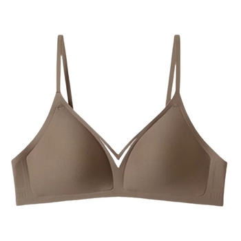 Σουτιέν χωρίς ραφές από νάιλον με στήριξη push-up, διαπνέον ύφασμα, λεπτές προμορφωμένες κάψες, σταθερές διπλές τιράντες, πίσω διπλές αγκράφες