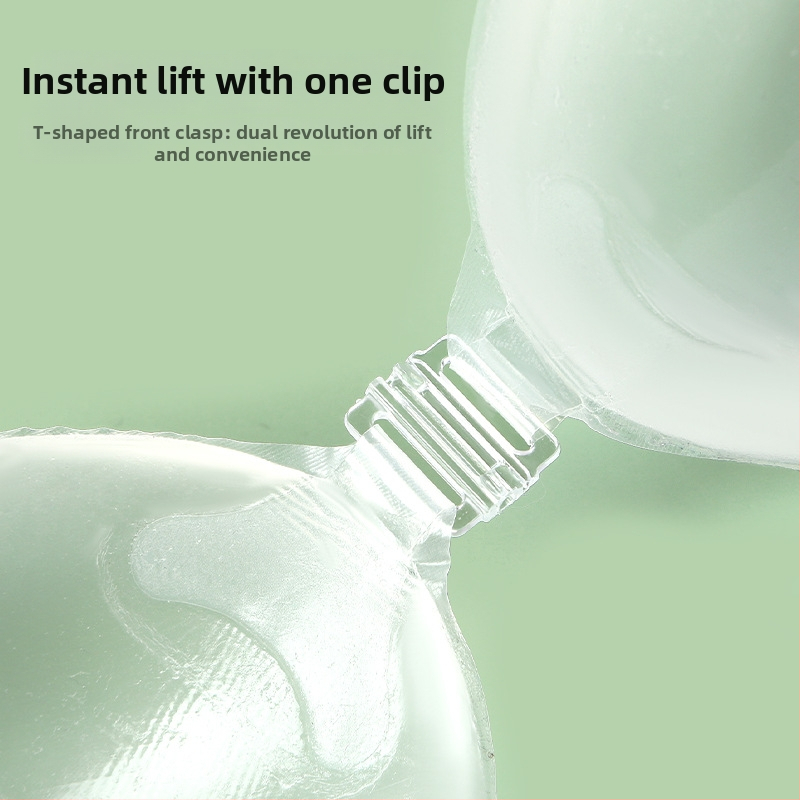 Διάφανο σουτιέν σιλικόνης με push-up, λεπτό και αδιάβροχο για νυφικά φορέματα