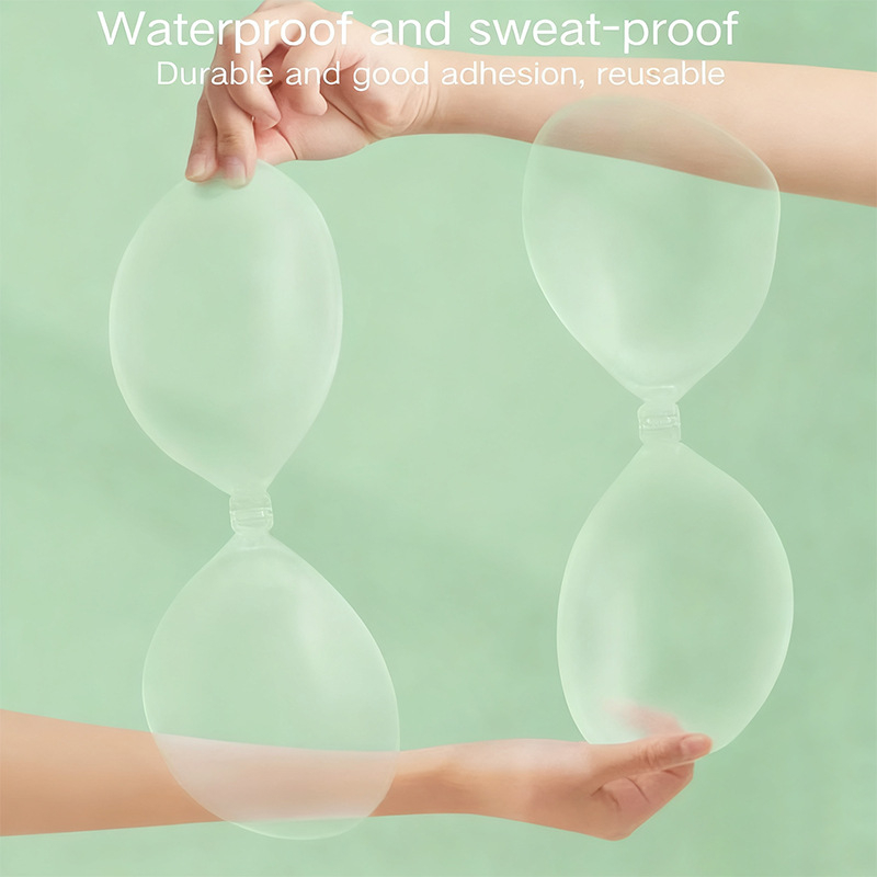Διάφανο σουτιέν σιλικόνης με push-up, λεπτό και αδιάβροχο για νυφικά φορέματα