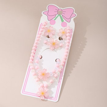 Laste kaelakee – Printsessi lind, rezina ripats, pallikäed grandine, küpsetuskatte