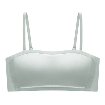 Bezrameni bandeau grudnjak za žene, tanak ljetni, nevidljiv, anti-klizanje, bezšavni, za male grudi, push-up