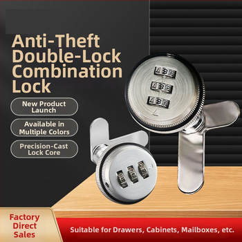 Skapis ar paroļu slēdzeni (Drawer modelis) — cinka sakausējums, paroļu tips, mūsdienīgs minimālisma stils, piemērots lādei, skapim, arhīvam, kurpju skapji