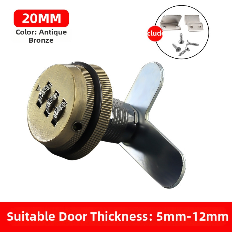 Skapis ar paroļu slēdzeni (Drawer modelis) — cinka sakausējums, paroļu tips, mūsdienīgs minimālisma stils, piemērots lādei, skapim, arhīvam, kurpju skapji