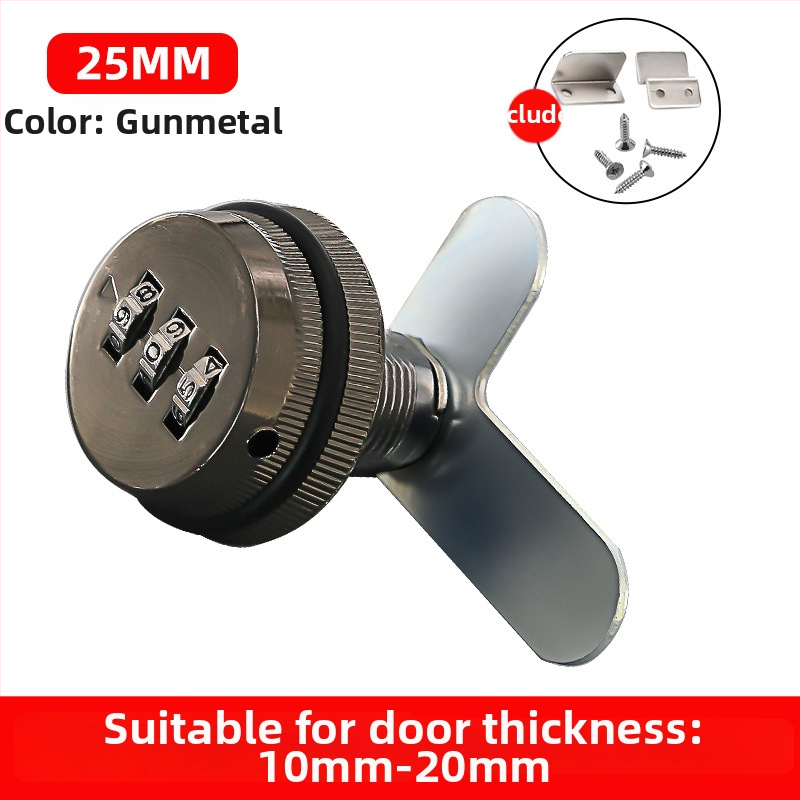 Skapis ar paroļu slēdzeni (Drawer modelis) — cinka sakausējums, paroļu tips, mūsdienīgs minimālisma stils, piemērots lādei, skapim, arhīvam, kurpju skapji