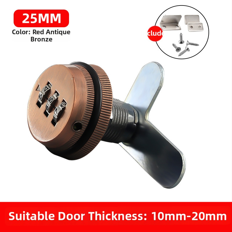 Skapis ar paroļu slēdzeni (Drawer modelis) — cinka sakausējums, paroļu tips, mūsdienīgs minimālisma stils, piemērots lādei, skapim, arhīvam, kurpju skapji