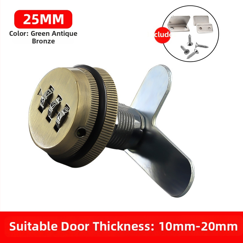 Skapis ar paroļu slēdzeni (Drawer modelis) — cinka sakausējums, paroļu tips, mūsdienīgs minimālisma stils, piemērots lādei, skapim, arhīvam, kurpju skapji