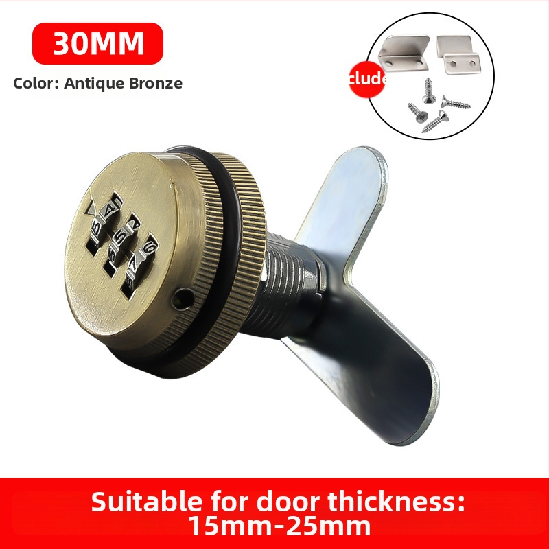 Skapis ar paroļu slēdzeni (Drawer modelis) — cinka sakausējums, paroļu tips, mūsdienīgs minimālisma stils, piemērots lādei, skapim, arhīvam, kurpju skapji