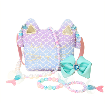 Σετ αξεσουάρ μαλλιών – σειρά Πριγκίπισσα, γεωμετρικά σχήματα, χειροποίητο ύφασμα, για παιδιά 3–10 ετών.