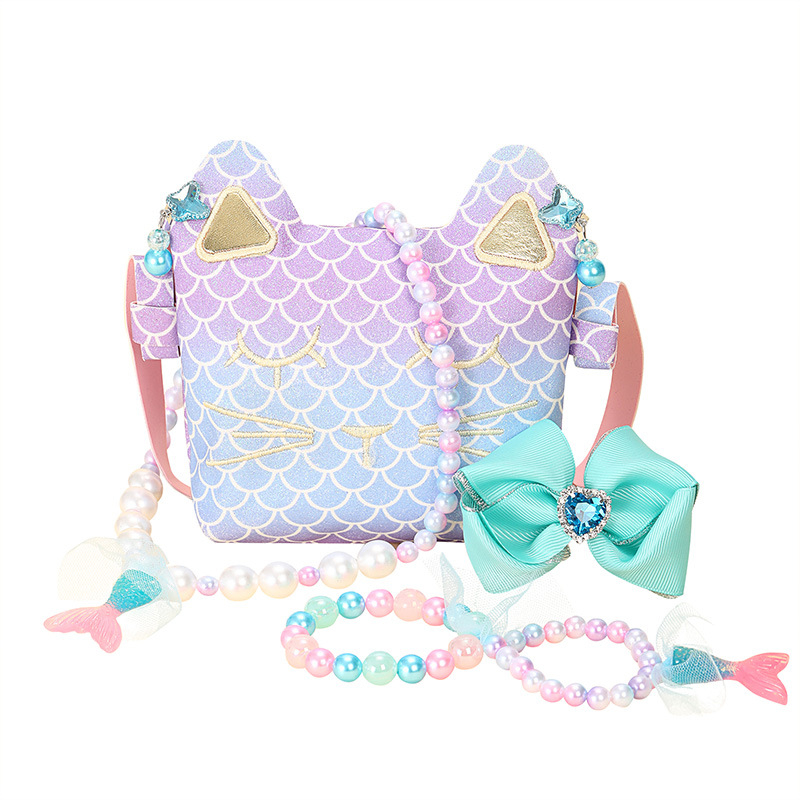 Σετ αξεσουάρ μαλλιών – σειρά Πριγκίπισσα, γεωμετρικά σχήματα, χειροποίητο ύφασμα, για παιδιά 3–10 ετών.