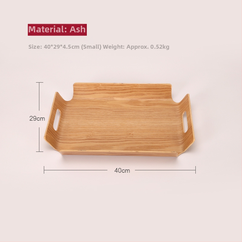 Ξύλινος ορθογώνιος δίσκος σερβιρίσματος με ριγέ σχέδιο και λαμπερή επιφάνεια, δυνατότητα παραμετροποίησης λογοτύπου