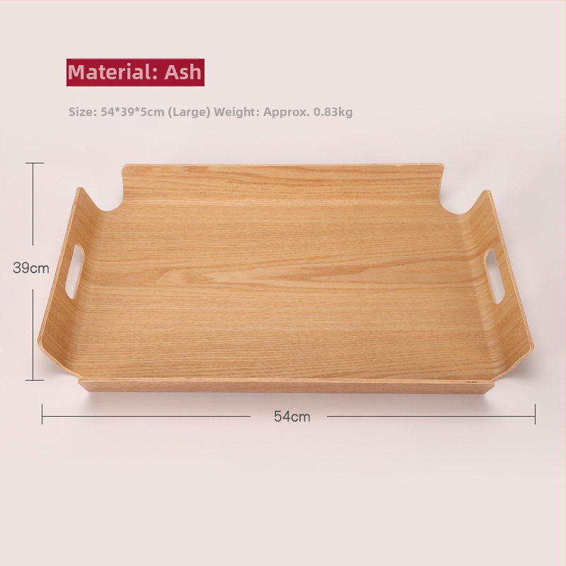 Ξύλινος ορθογώνιος δίσκος σερβιρίσματος με ριγέ σχέδιο και λαμπερή επιφάνεια, δυνατότητα παραμετροποίησης λογοτύπου