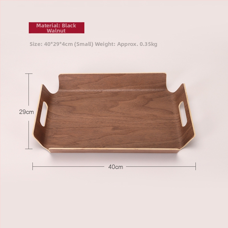 Ξύλινος ορθογώνιος δίσκος σερβιρίσματος με ριγέ σχέδιο και λαμπερή επιφάνεια, δυνατότητα παραμετροποίησης λογοτύπου