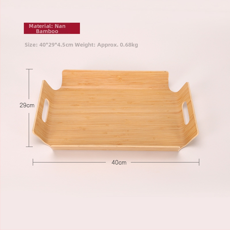 Ξύλινος ορθογώνιος δίσκος σερβιρίσματος με ριγέ σχέδιο και λαμπερή επιφάνεια, δυνατότητα παραμετροποίησης λογοτύπου