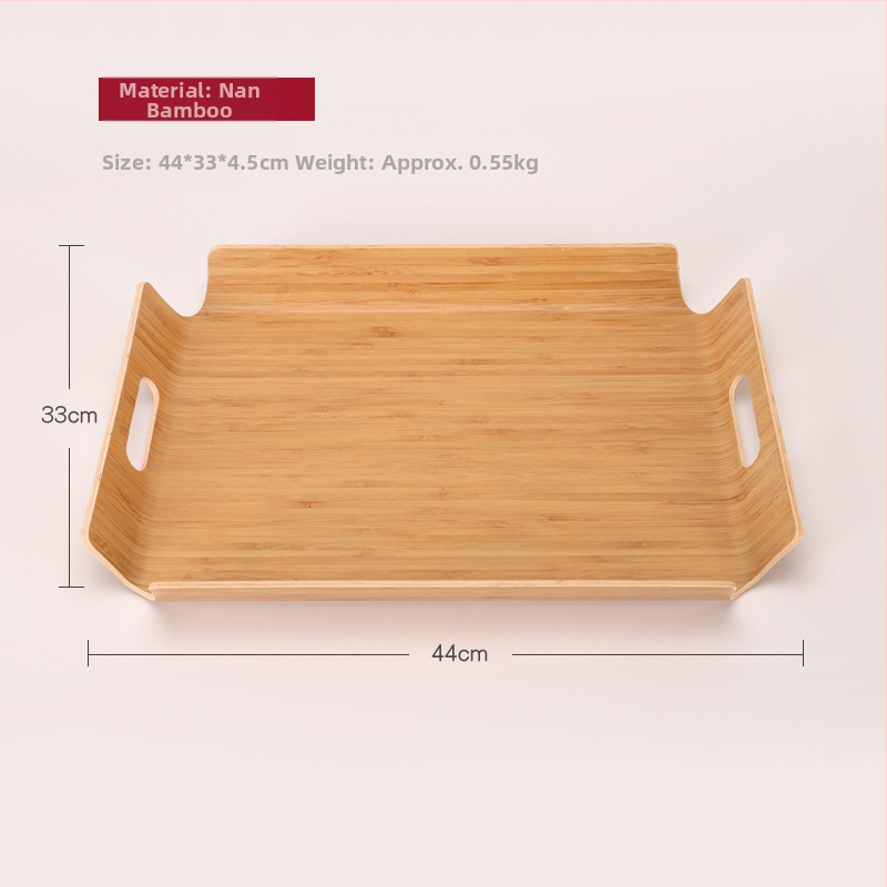 Ξύλινος ορθογώνιος δίσκος σερβιρίσματος με ριγέ σχέδιο και λαμπερή επιφάνεια, δυνατότητα παραμετροποίησης λογοτύπου