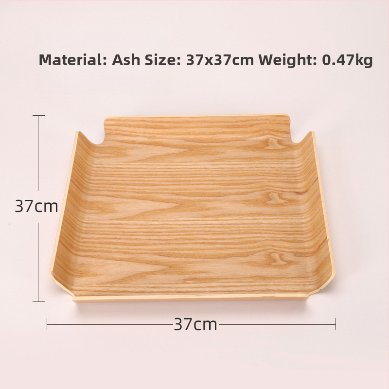 Ξύλινος ορθογώνιος δίσκος σερβιρίσματος με ριγέ σχέδιο και λαμπερή επιφάνεια, δυνατότητα παραμετροποίησης λογοτύπου