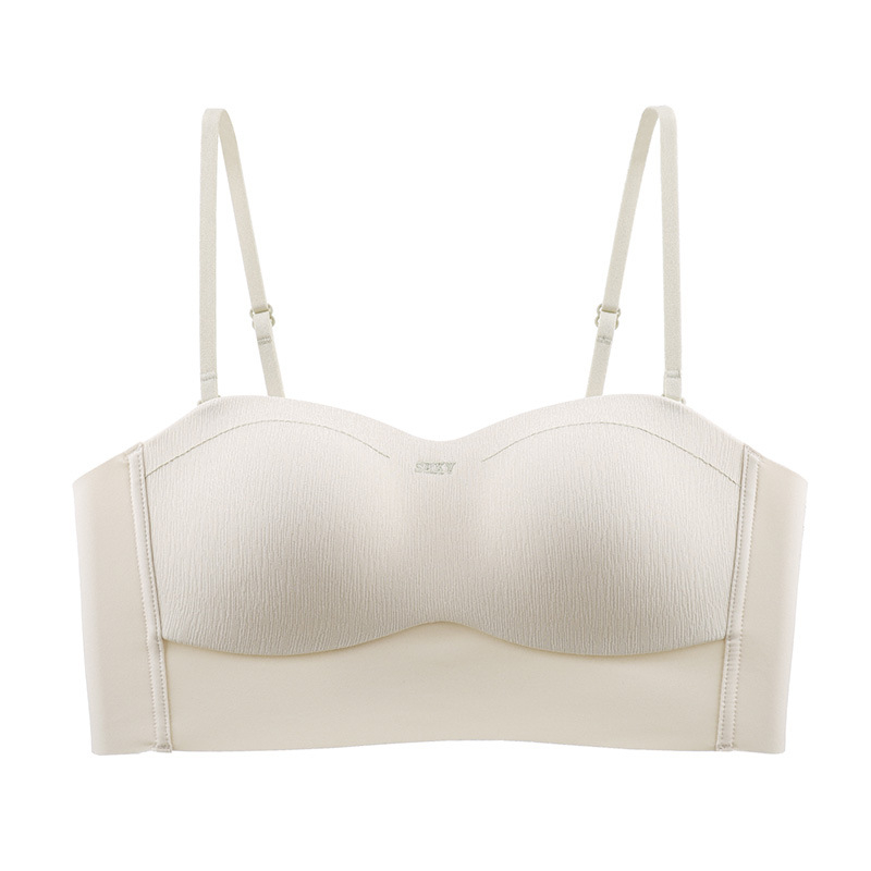 Be liemenėlės be peties, 3/4 puodelio, ploni formuoti puodeliai, nuimami dvigubi pečių dirželiai, nugaros užtrauktukas su keturiais eilučių