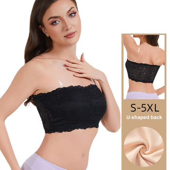 Wrap grudnjak/bandeau s čipkom, najlon; Broj proizvoda 8838; Funkcija: wrap grudnjak, duboki leđa