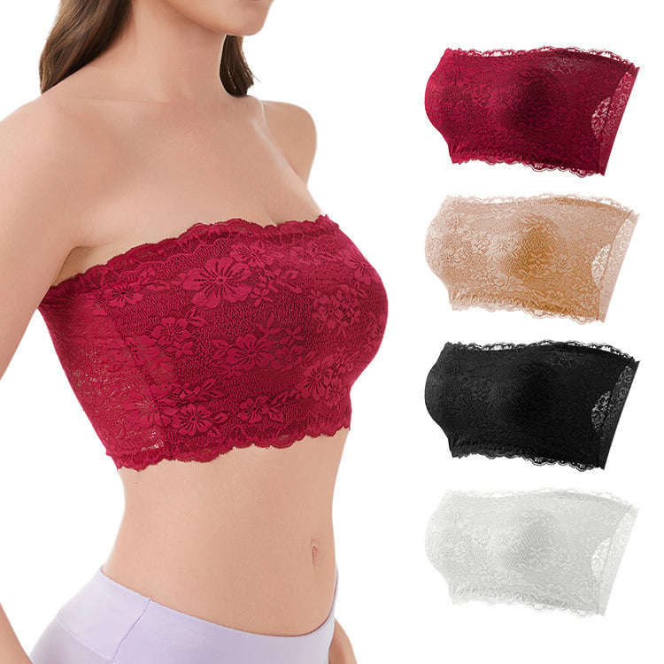 Wrap grudnjak/bandeau s čipkom, najlon; Broj proizvoda 8838; Funkcija: wrap grudnjak, duboki leđa