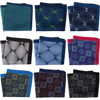 Πετσέτα τσέπης για άνδρες – φλοράλ σχέδιο, πολυεστερική ίνα, βραδινό ντύσιμο, εκτύπωση