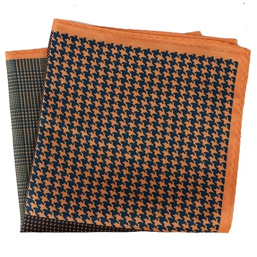 Πετσέτα τσέπης για άνδρες – φλοράλ σχέδιο, πολυεστερική ίνα, βραδινό ντύσιμο, εκτύπωση