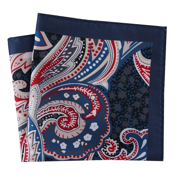 Πετσέτα τσέπης για άνδρες – φλοράλ σχέδιο, πολυεστερική ίνα, βραδινό ντύσιμο, εκτύπωση