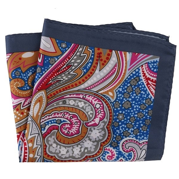 Πετσέτα τσέπης για άνδρες – φλοράλ σχέδιο, πολυεστερική ίνα, βραδινό ντύσιμο, εκτύπωση