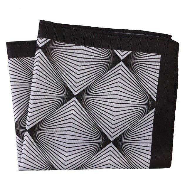 Πετσέτα τσέπης για άνδρες – φλοράλ σχέδιο, πολυεστερική ίνα, βραδινό ντύσιμο, εκτύπωση