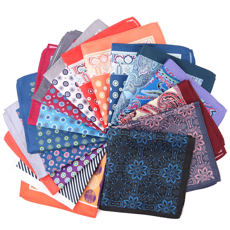 Πετσέτα τσέπης για άνδρες – φλοράλ σχέδιο, πολυεστερική ίνα, βραδινό ντύσιμο, εκτύπωση