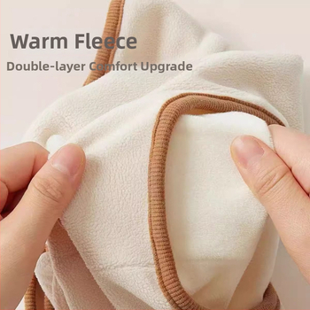 Бебешка шапка с интегриран шал за врата, защита на ушите, ветроустойчива и топла, удебелена с флис