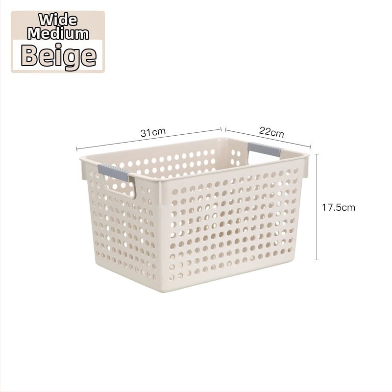 Κάδος αποθήκευσης από πλαστικό, παχύτερος, φορητός, υφαντή κατασκευή, μοντέλο LD6070-6073, κατάλληλος για κουζίνα – αποθήκευση φρούτων, λαχανικών, σνακ και άλλων ειδών