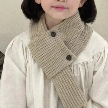 Bora παιδικός σάλι με κουμπιά, warp-πλεκτό από συνθετικό κασμίρι, ακρυλικό μείγμα, ζεστός και ανθεκτικός στη σκόνη για τον χειμώνα