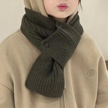 Bora παιδικός σάλι με κουμπιά, warp-πλεκτό από συνθετικό κασμίρι, ακρυλικό μείγμα, ζεστός και ανθεκτικός στη σκόνη για τον χειμώνα