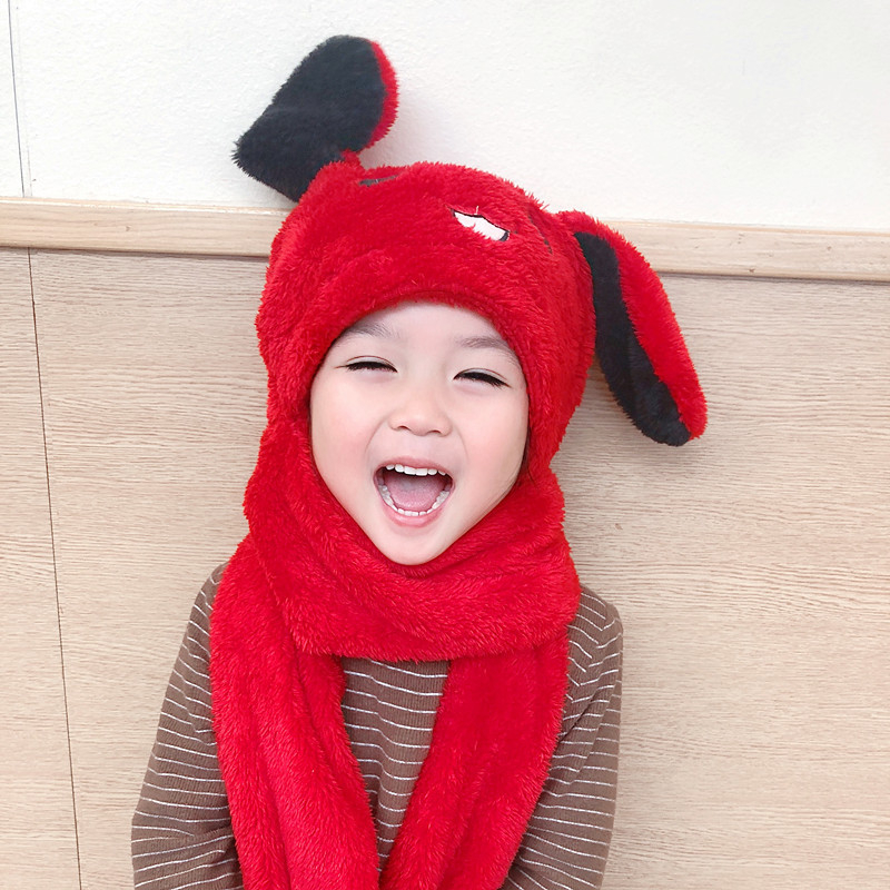 Шапка с ушички заек - зимна, топла и ветроустойчива (материал Shu velvet; куполна върха; защита на врата)