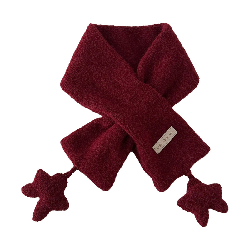 Παιδικό φουλάρι με κρεμαστή αστέρι, αντιανεμικό για φθινοπωρινό/χειμερινό διάστημα, unisex