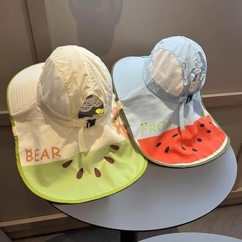 Шапка тип бакет с голям ръб, куполна корона, дишащ найлон за защита от слънцето – лято