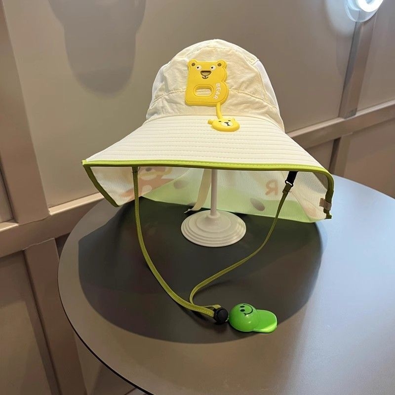 Шапка тип бакет с голям ръб, куполна корона, дишащ найлон за защита от слънцето – лято