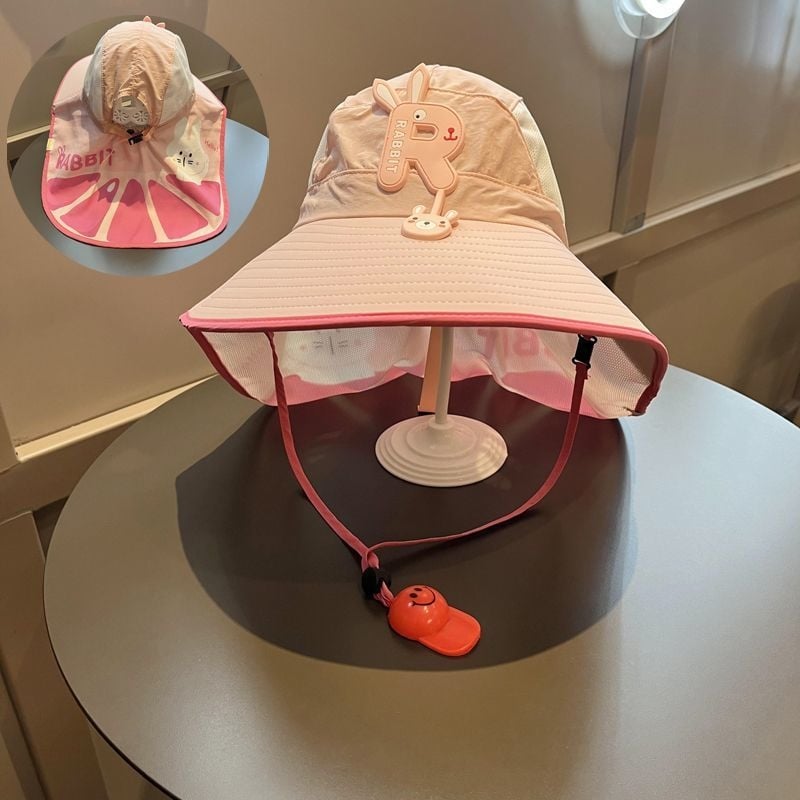 Шапка тип бакет с голям ръб, куполна корона, дишащ найлон за защита от слънцето – лято